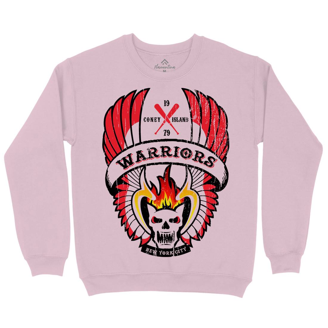 Warriors Kids Crew Neck Sweatshirt Retro D170