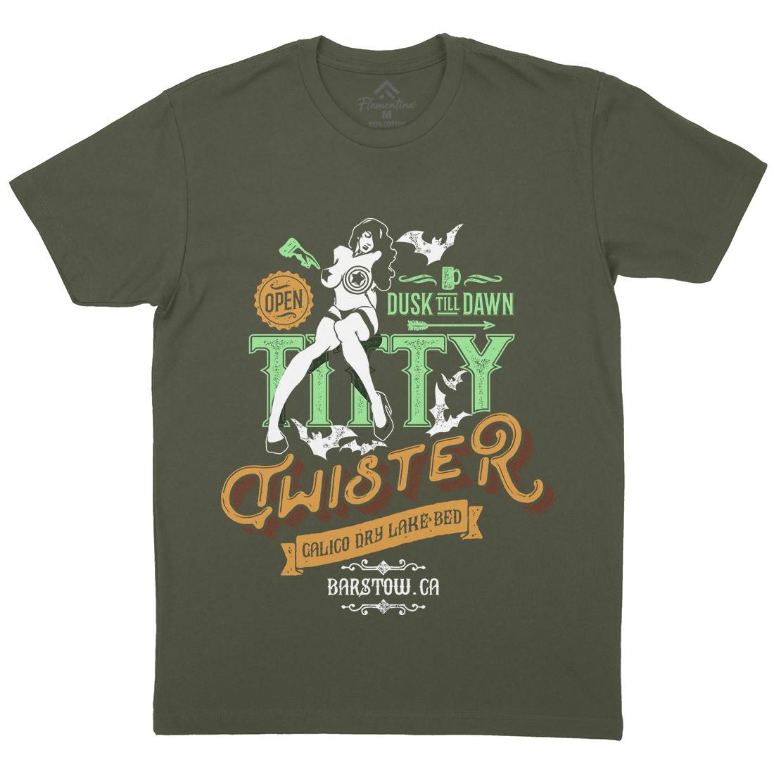 Titty Twister Mens Crew Neck T-Shirt Horror D171
