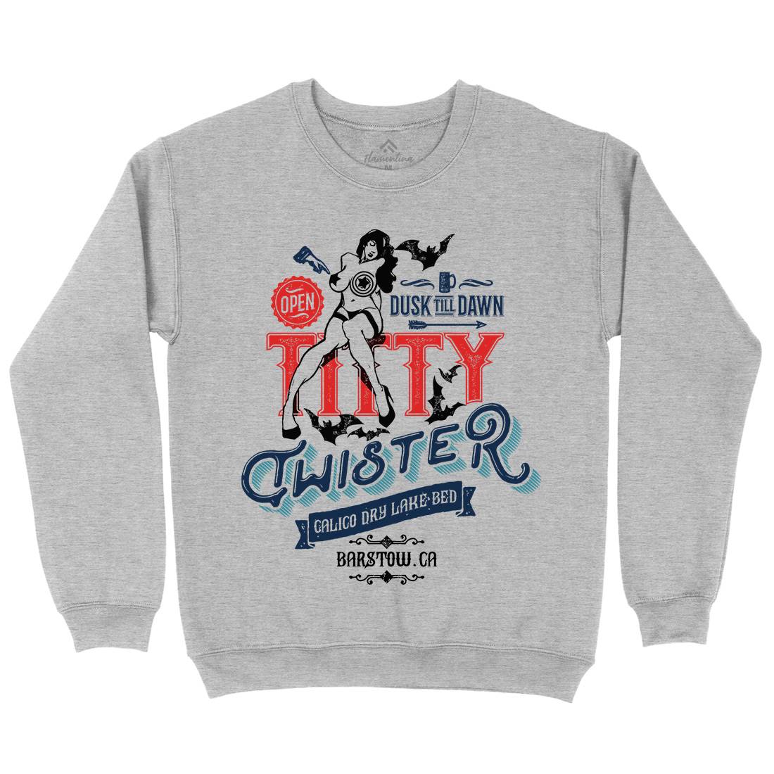 Titty Twister Kids Crew Neck Sweatshirt Horror D171