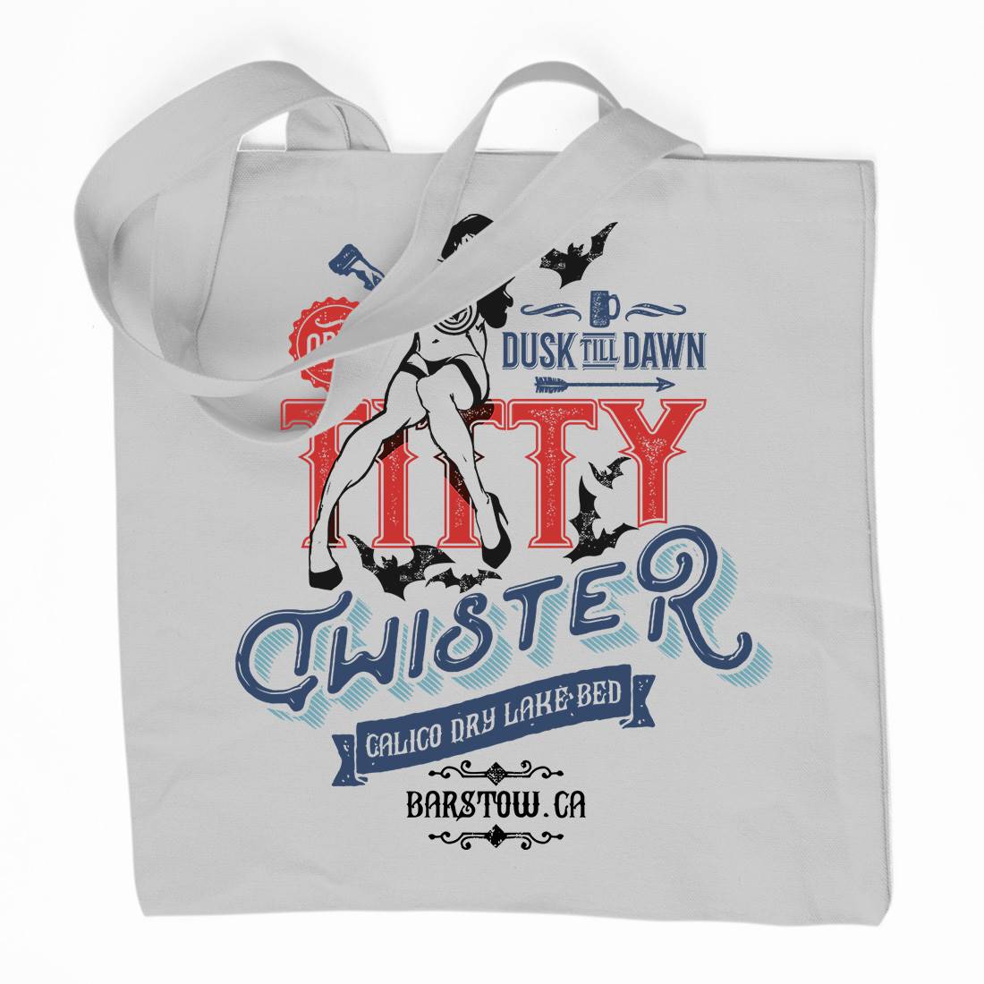 Titty Twister Organic Premium Cotton Tote Bag Horror D171