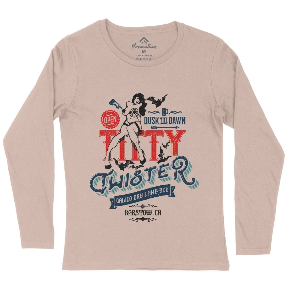 Titty Twister Womens Long Sleeve T-Shirt Horror D171