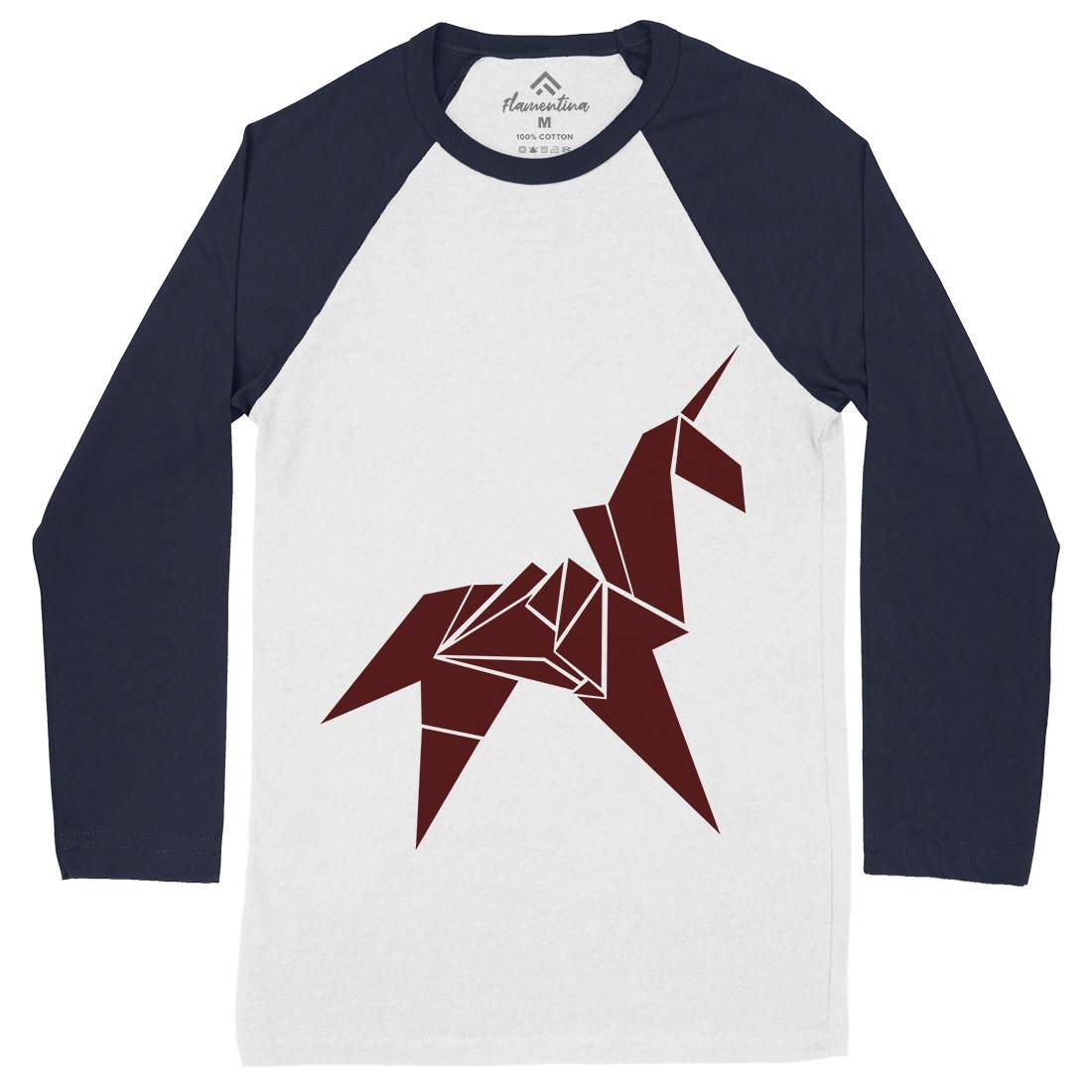 Unicorn Mens Long Sleeve Baseball T-Shirt Space D172