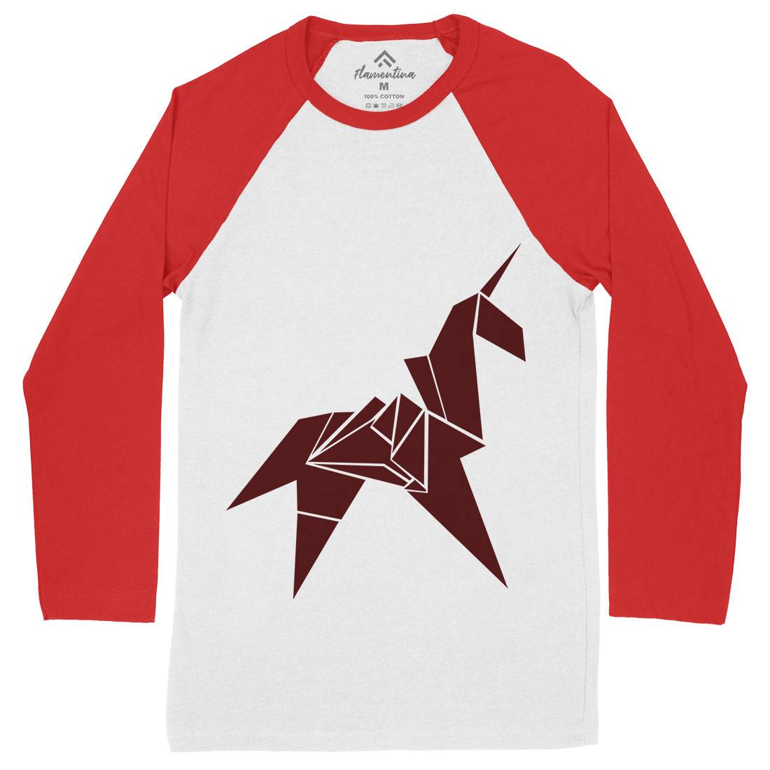 Unicorn Mens Long Sleeve Baseball T-Shirt Space D172