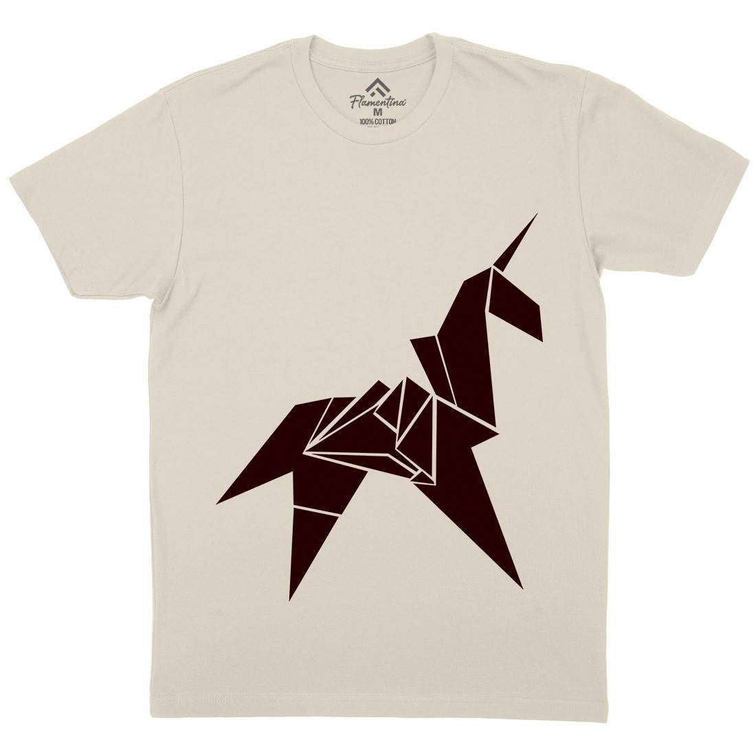 Unicorn Mens Organic Crew Neck T-Shirt Space D172