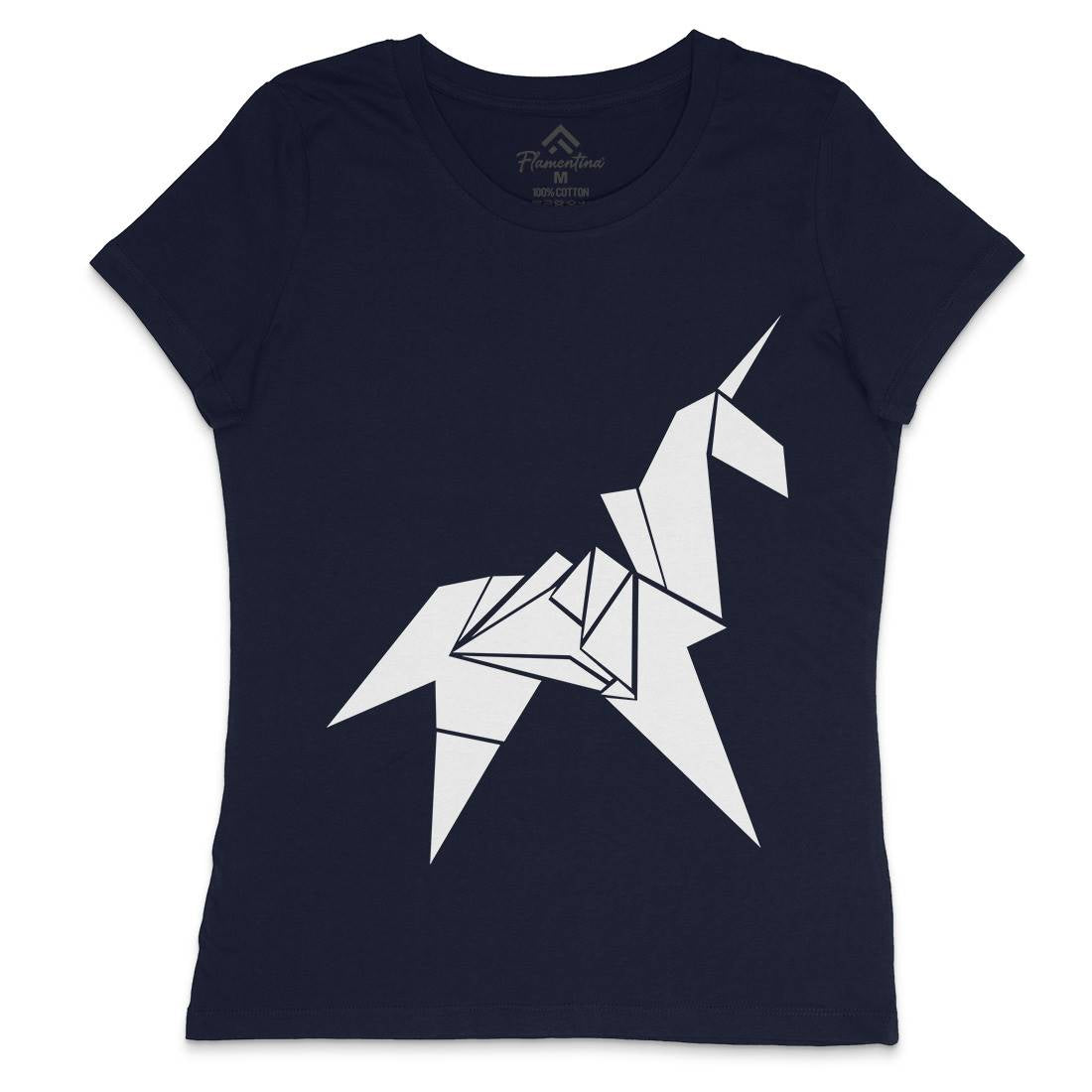 Unicorn Womens Crew Neck T-Shirt Space D172