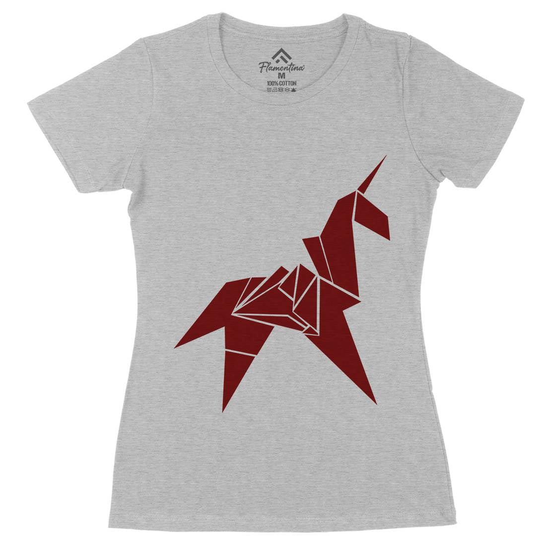 Unicorn Womens Organic Crew Neck T-Shirt Space D172