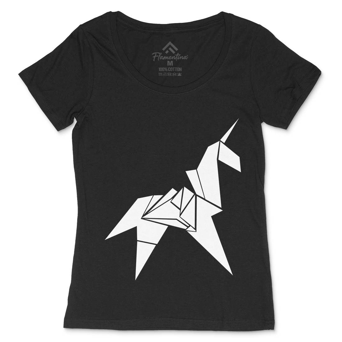 Unicorn Womens Scoop Neck T-Shirt Space D172