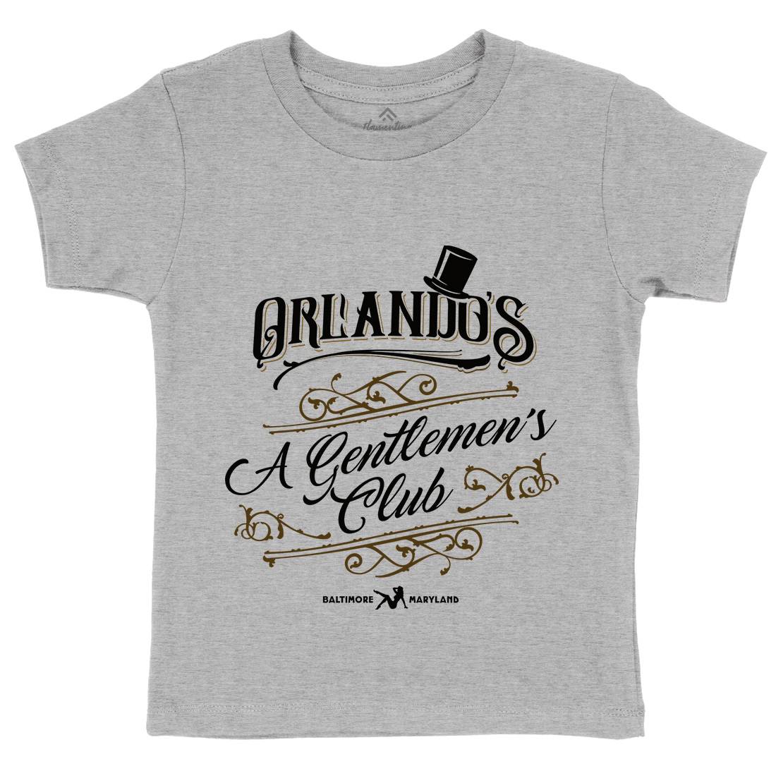 Orlandos Club Kids Organic Crew Neck T-Shirt Drinks D173