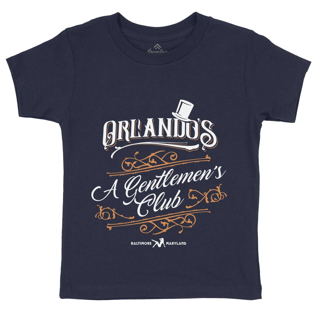 Orlandos Club Kids Organic Crew Neck T-Shirt Drinks D173