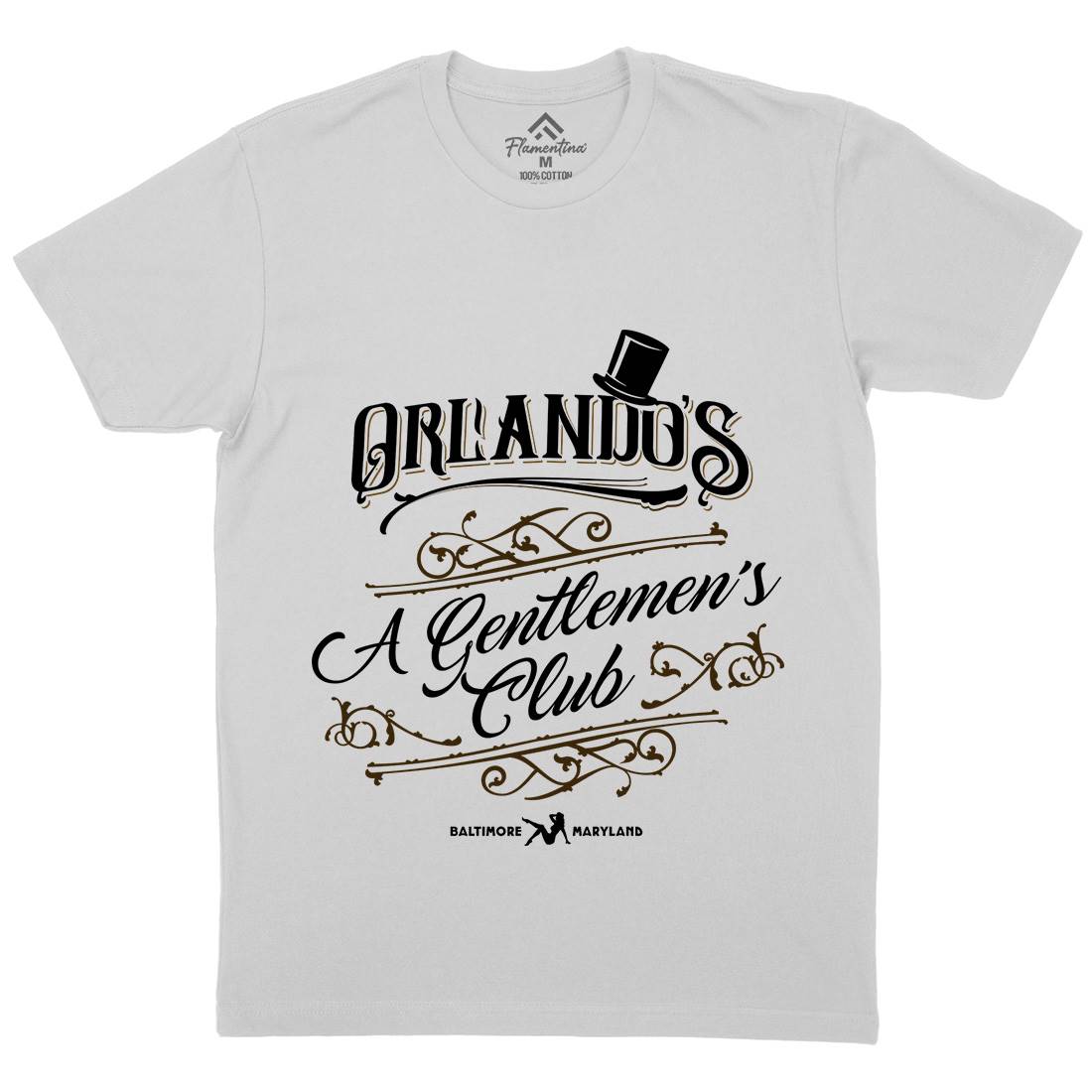 Orlandos Club Mens Crew Neck T-Shirt Drinks D173