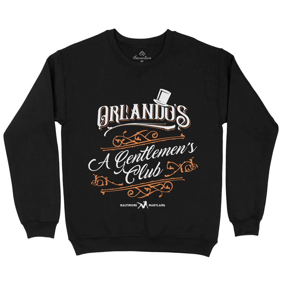 Orlandos Club Mens Crew Neck Sweatshirt Drinks D173