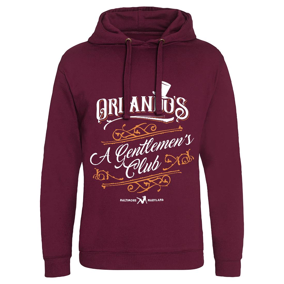 Orlandos Club Mens Hoodie Without Pocket Drinks D173