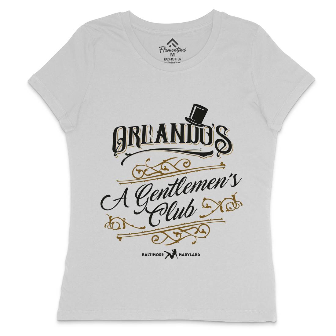 Orlandos Club Womens Crew Neck T-Shirt Drinks D173