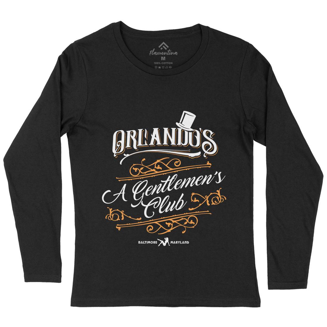 Orlandos Club Womens Long Sleeve T-Shirt Drinks D173
