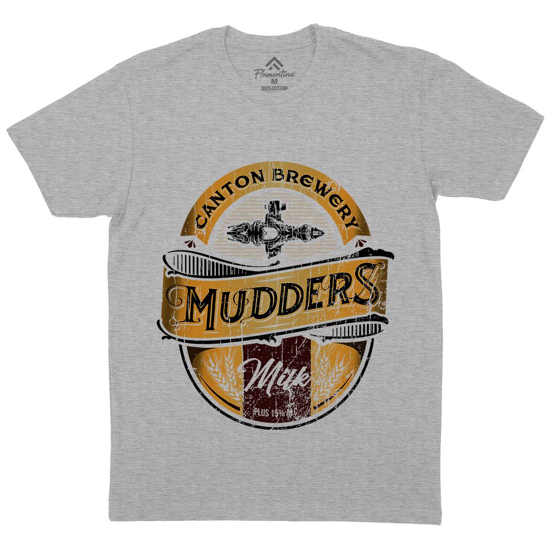 Mudders Milk Mens Crew Neck T-Shirt Space D174