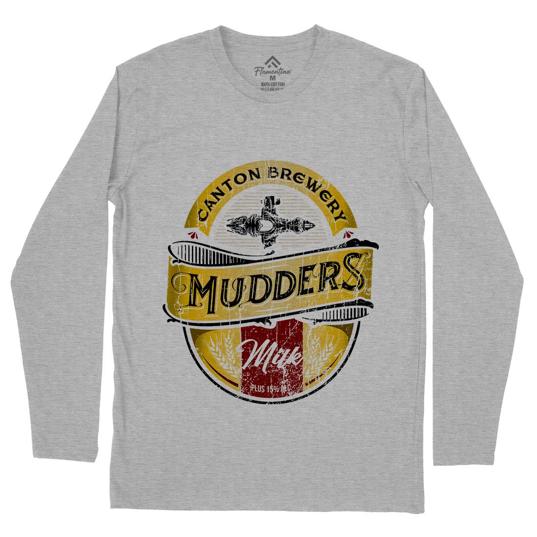 Mudders Milk Mens Long Sleeve T-Shirt Space D174