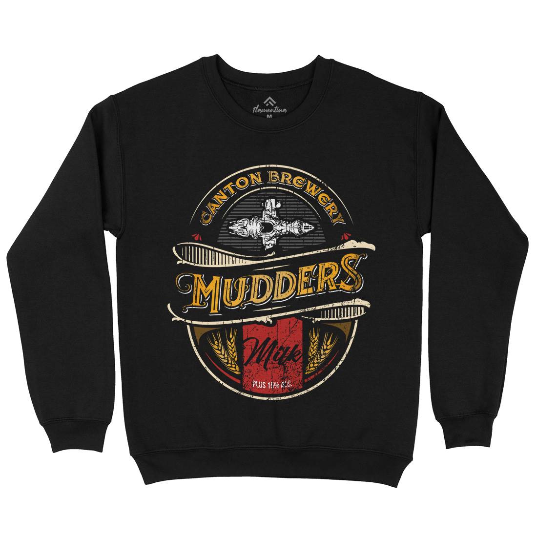 Mudders Milk Mens Crew Neck Sweatshirt Space D174