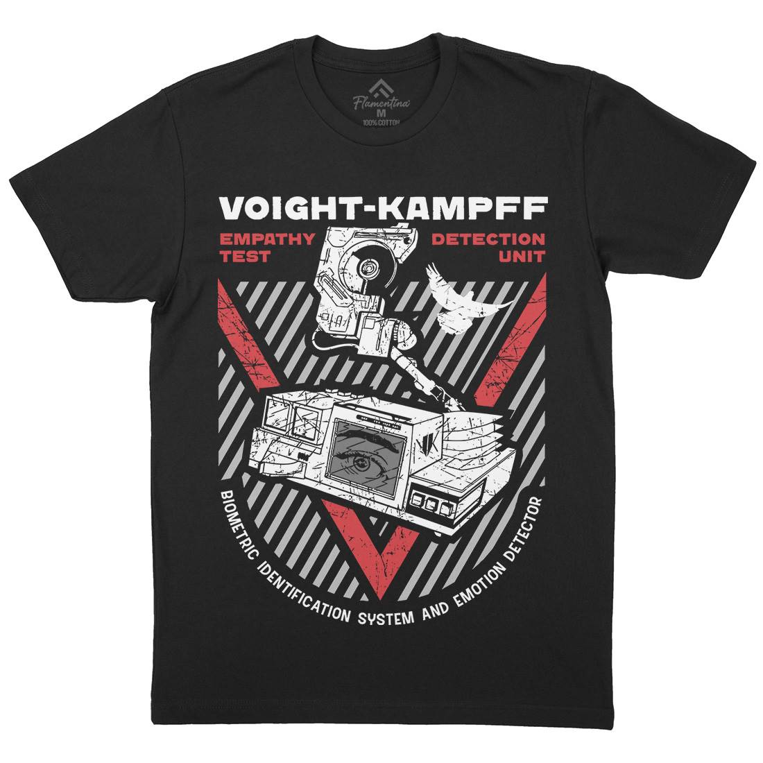 Voight Kampff Mens Organic Crew Neck T-Shirt Space D175