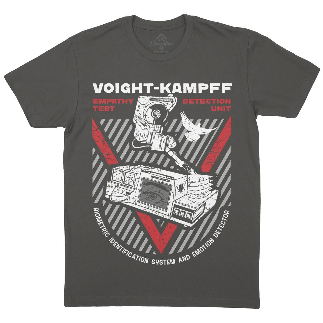 Voight Kampff Mens Organic Crew Neck T-Shirt Space D175