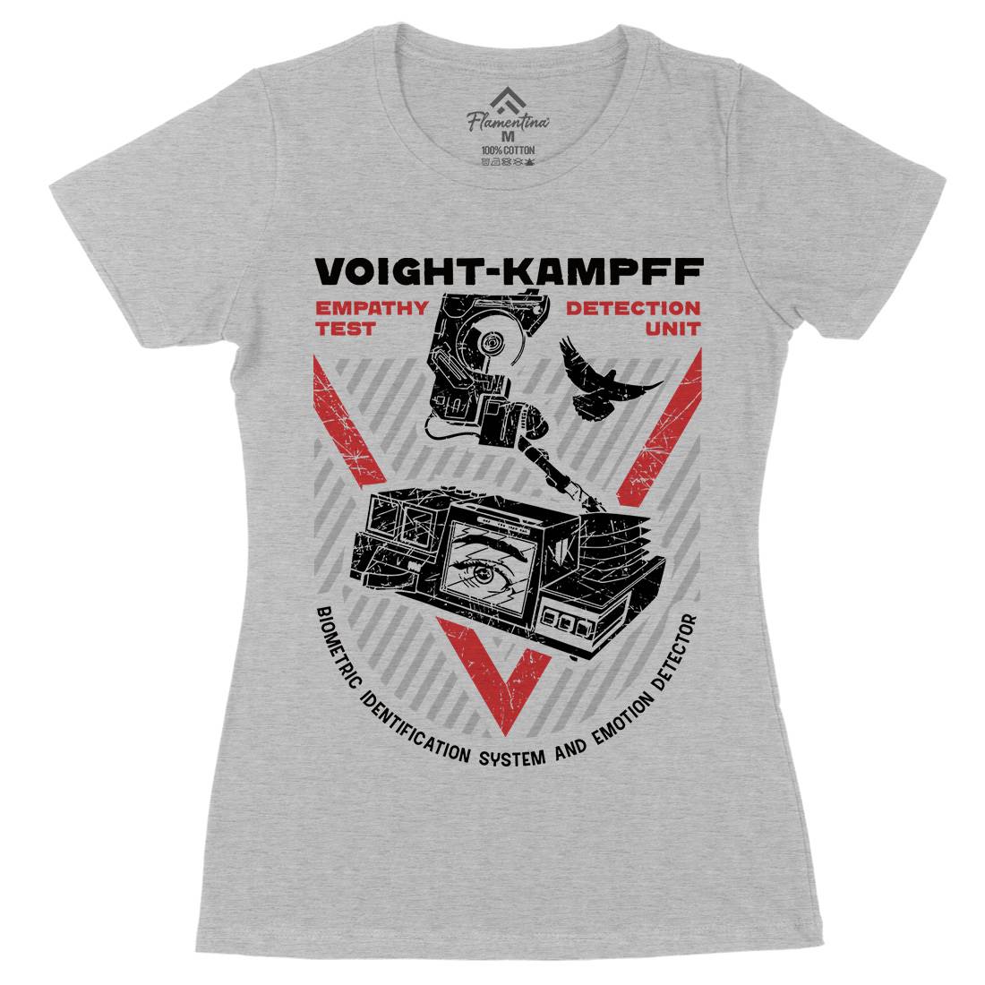 Voight Kampff Womens Organic Crew Neck T-Shirt Space D175