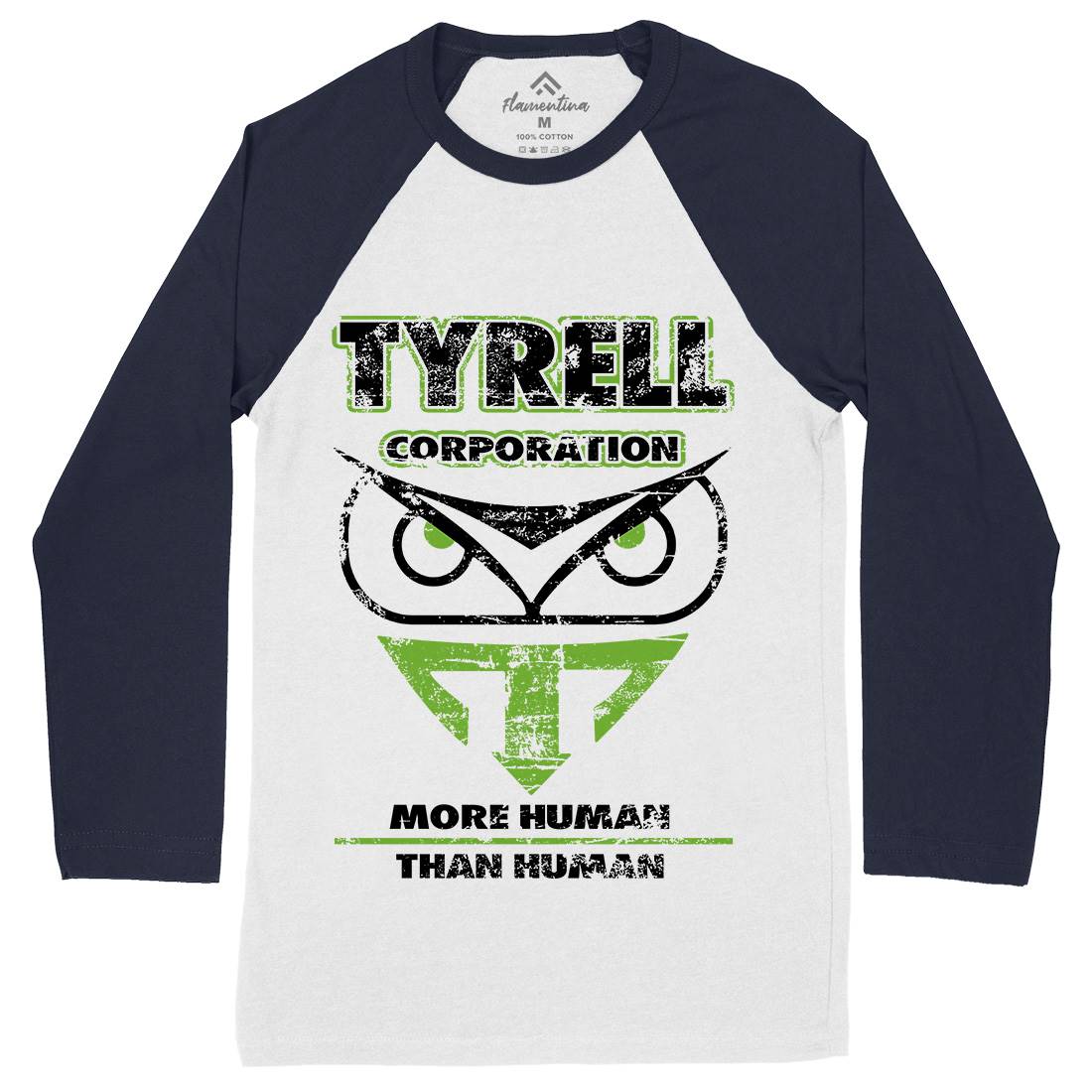 Tyrell Mens Long Sleeve Baseball T-Shirt Space D177