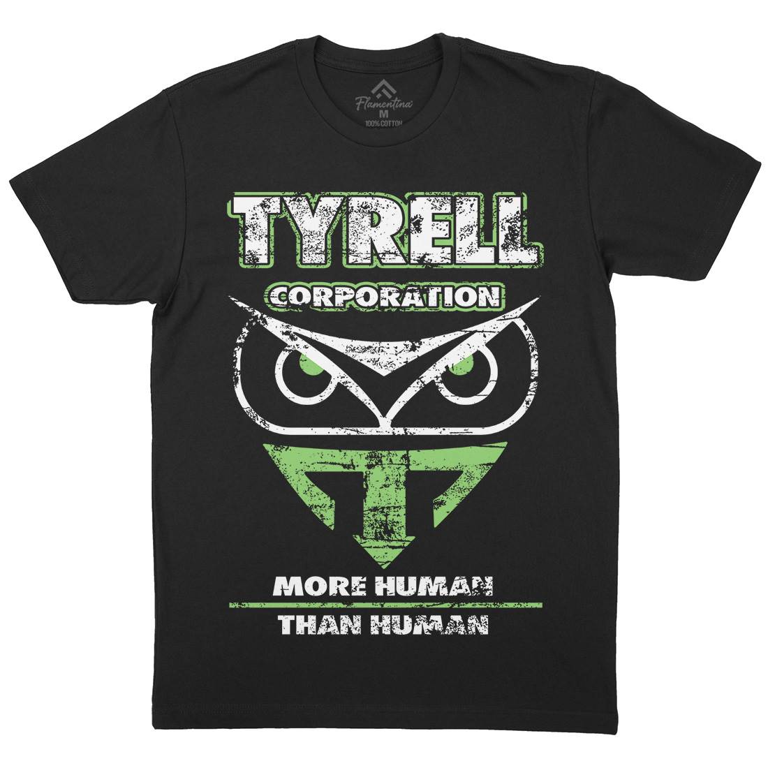 Tyrell Mens Organic Crew Neck T-Shirt Space D177