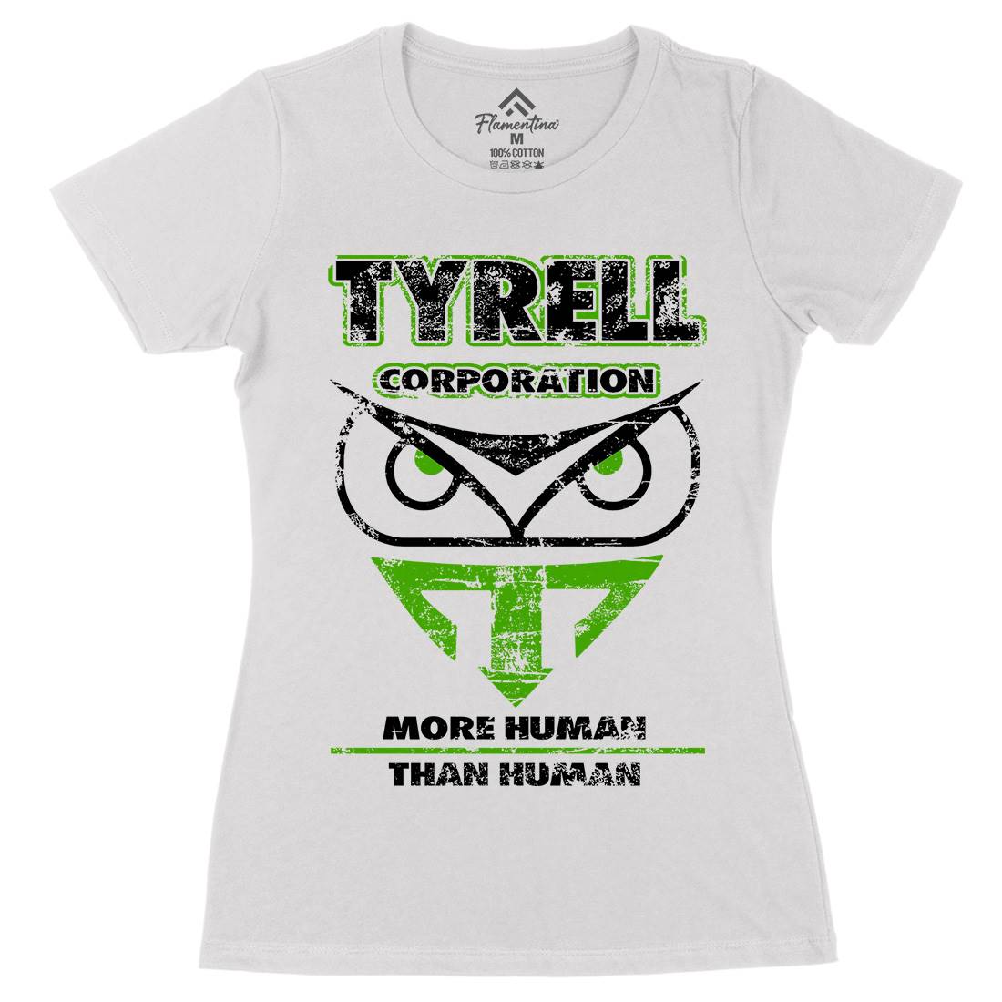 Tyrell Womens Organic Crew Neck T-Shirt Space D177