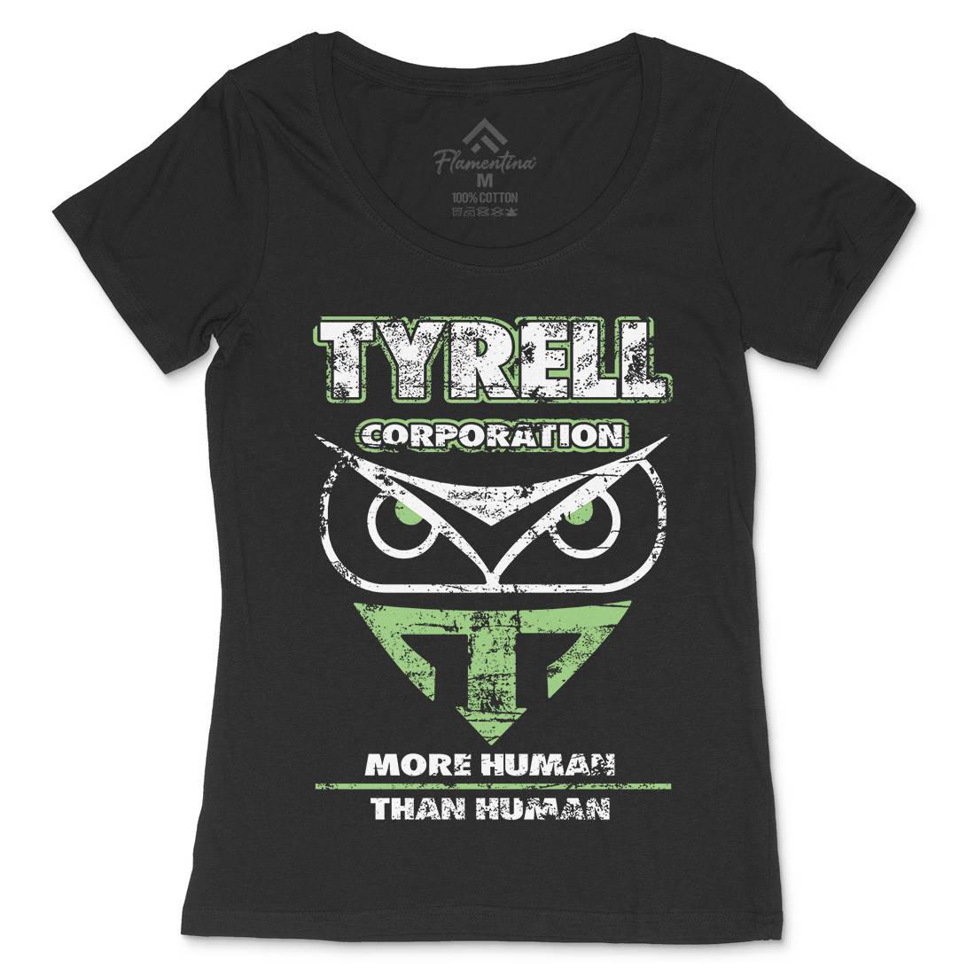 Tyrell Womens Scoop Neck T-Shirt Space D177