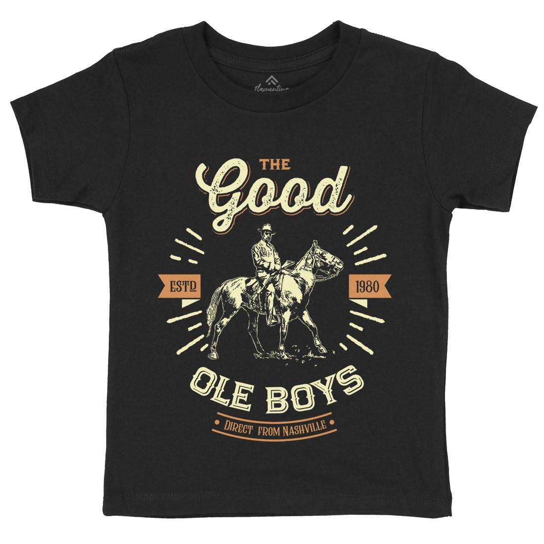 Good Ole Boys Kids Crew Neck T-Shirt Music D178