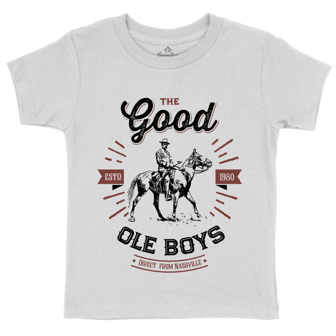 Good Ole Boys Kids Crew Neck T-Shirt Music D178