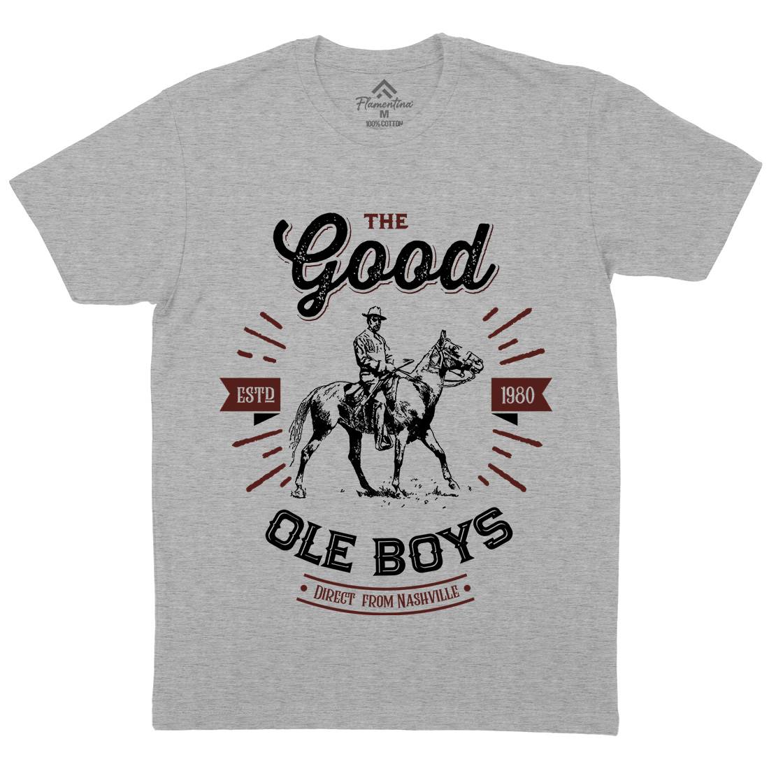 Good Ole Boys Mens Crew Neck T-Shirt Music D178