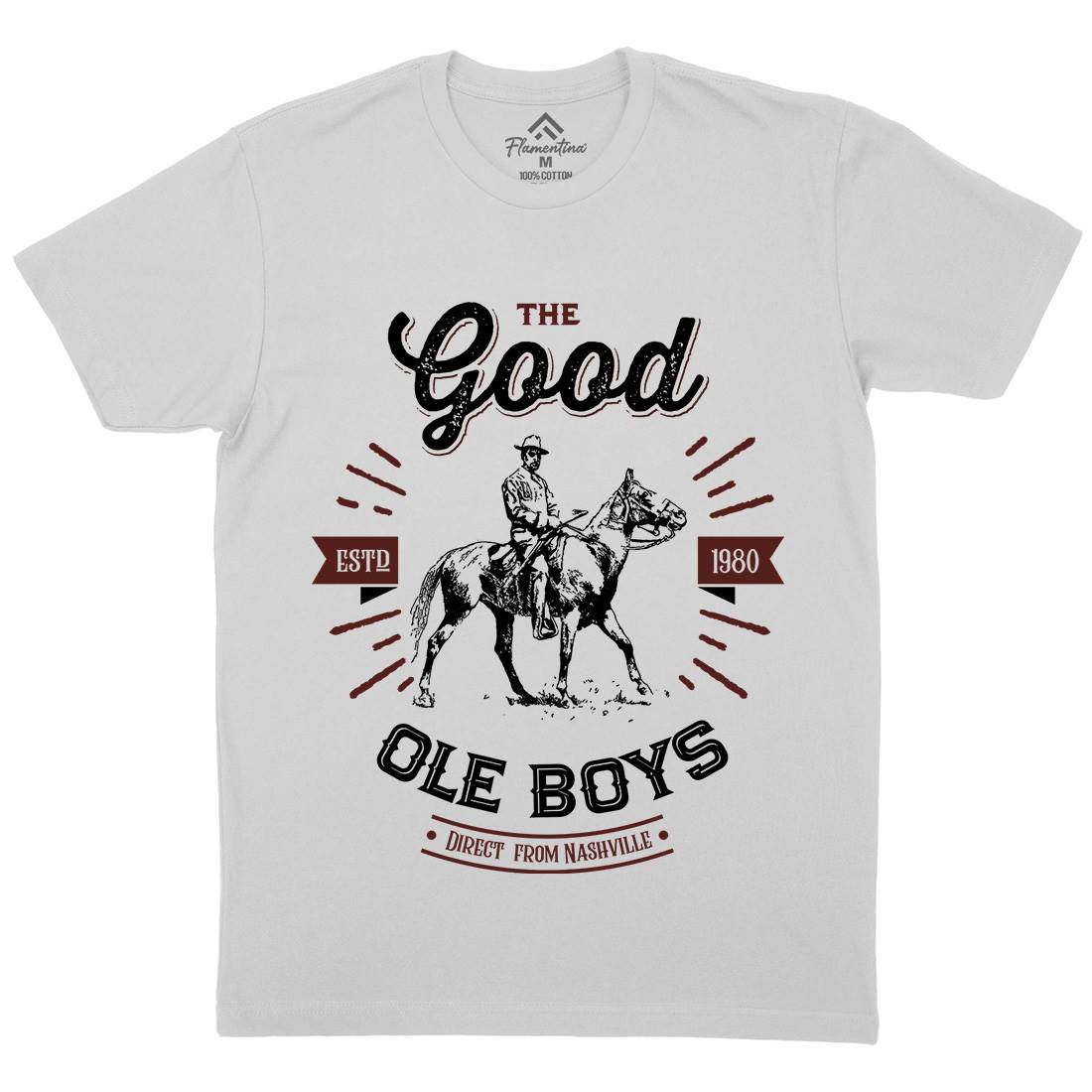 Good Ole Boys Mens Crew Neck T-Shirt Music D178