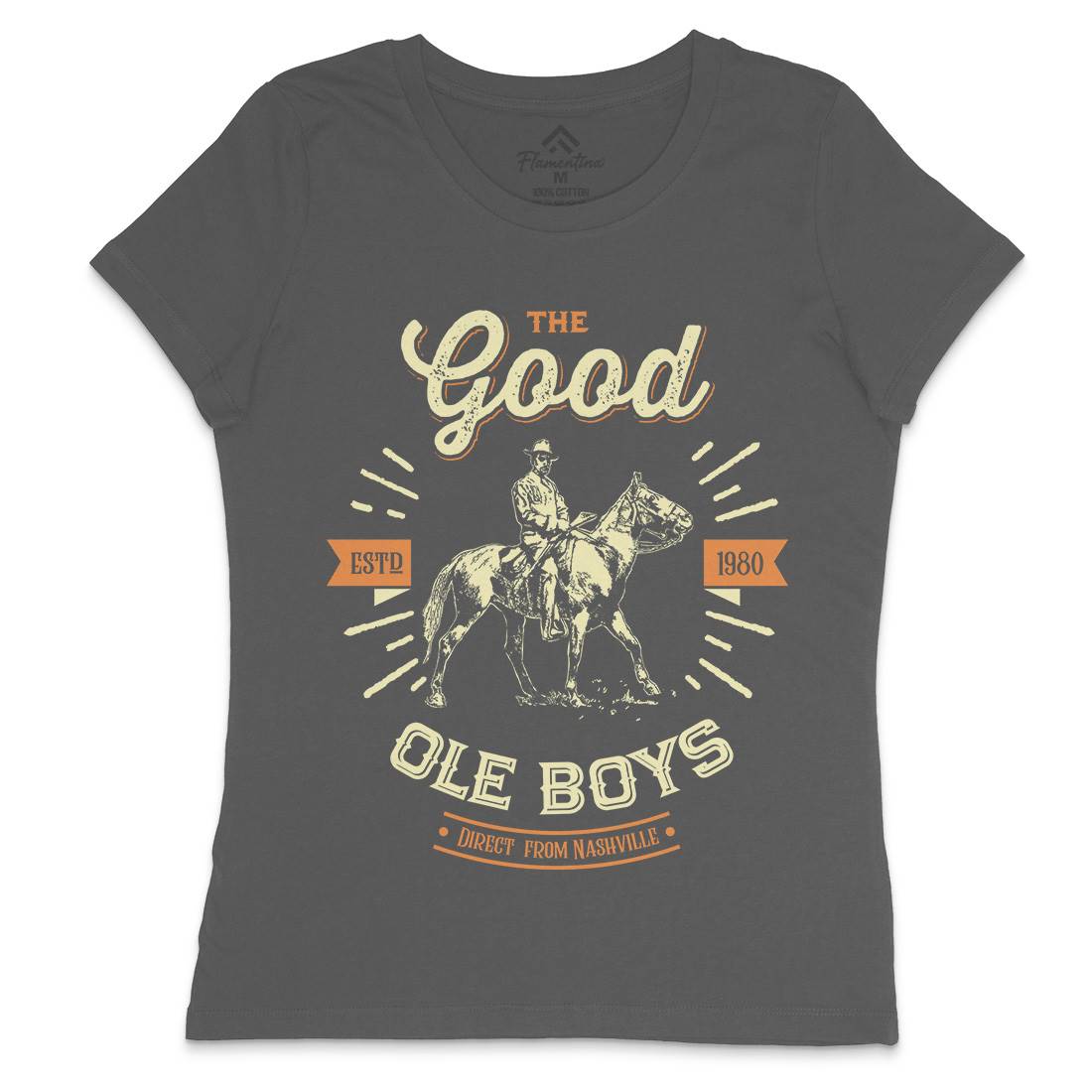 Good Ole Boys Womens Crew Neck T-Shirt Music D178