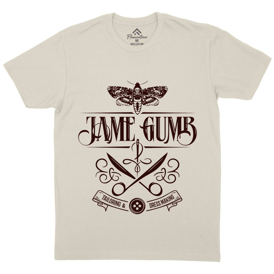 Jame Gumb Mens Organic Crew Neck T-Shirt Horror D179