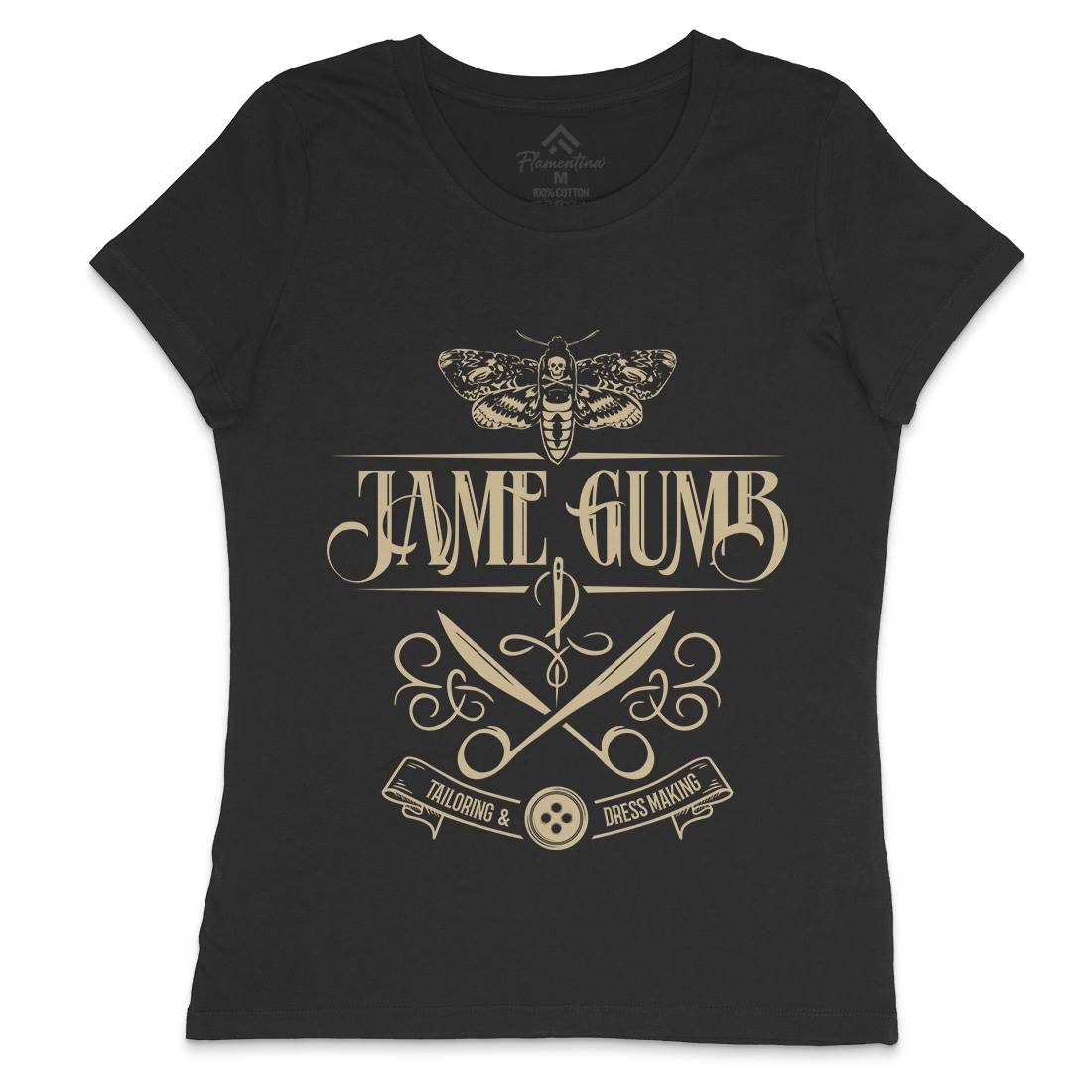Jame Gumb Womens Crew Neck T-Shirt Horror D179