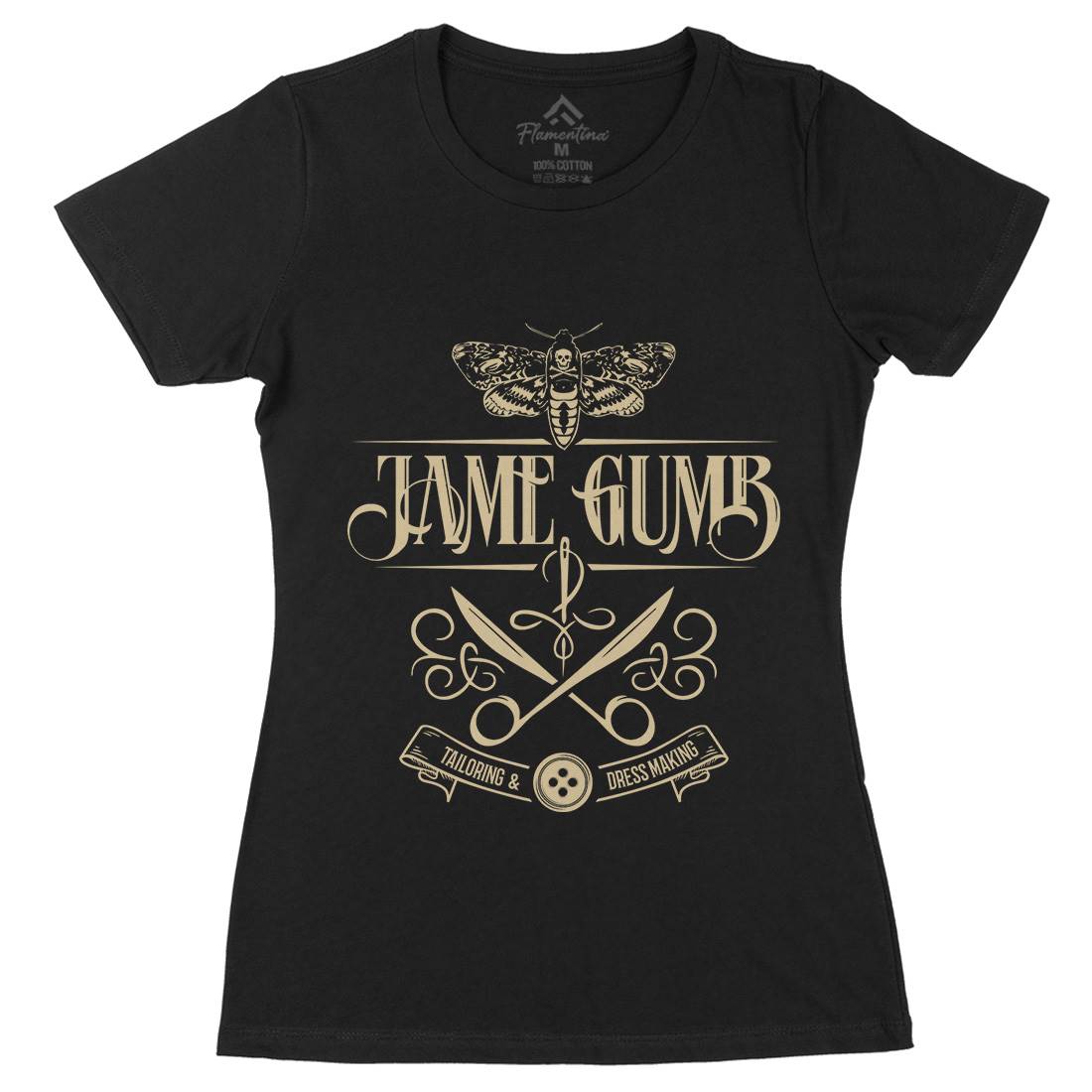 Jame Gumb Womens Organic Crew Neck T-Shirt Horror D179