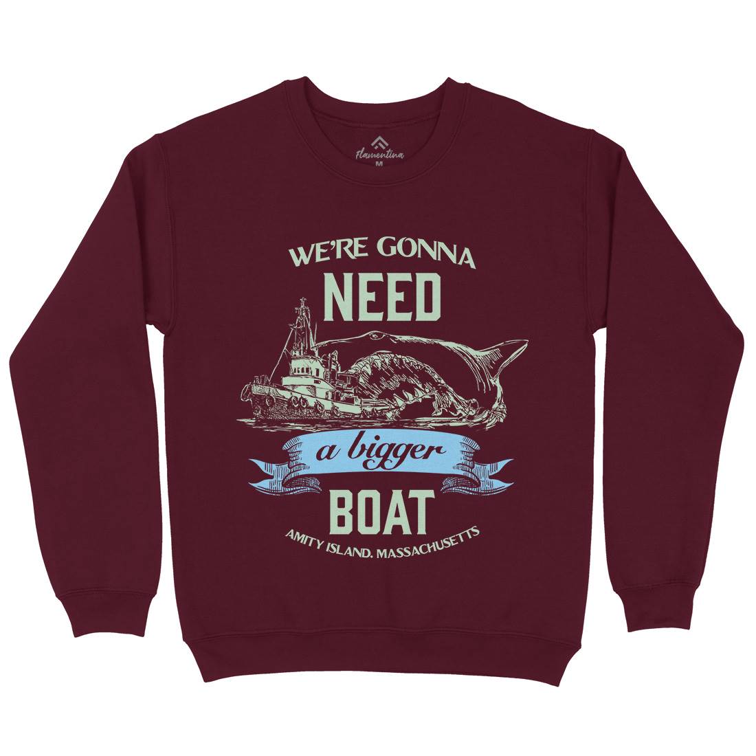Bigger Boat Kids Crew Neck Sweatshirt Navy D180