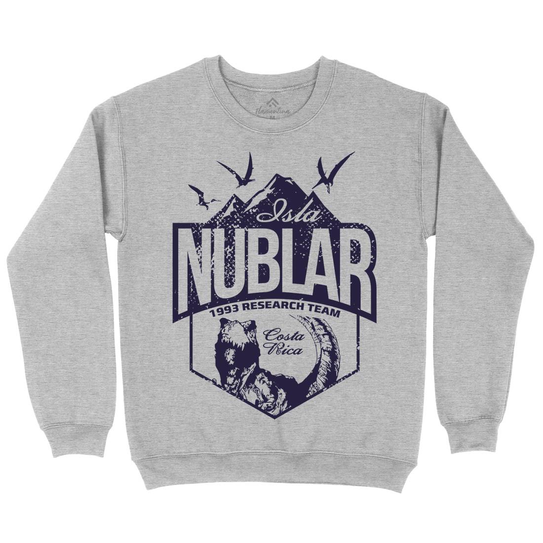 Isla Nublar Mens Crew Neck Sweatshirt Horror D181