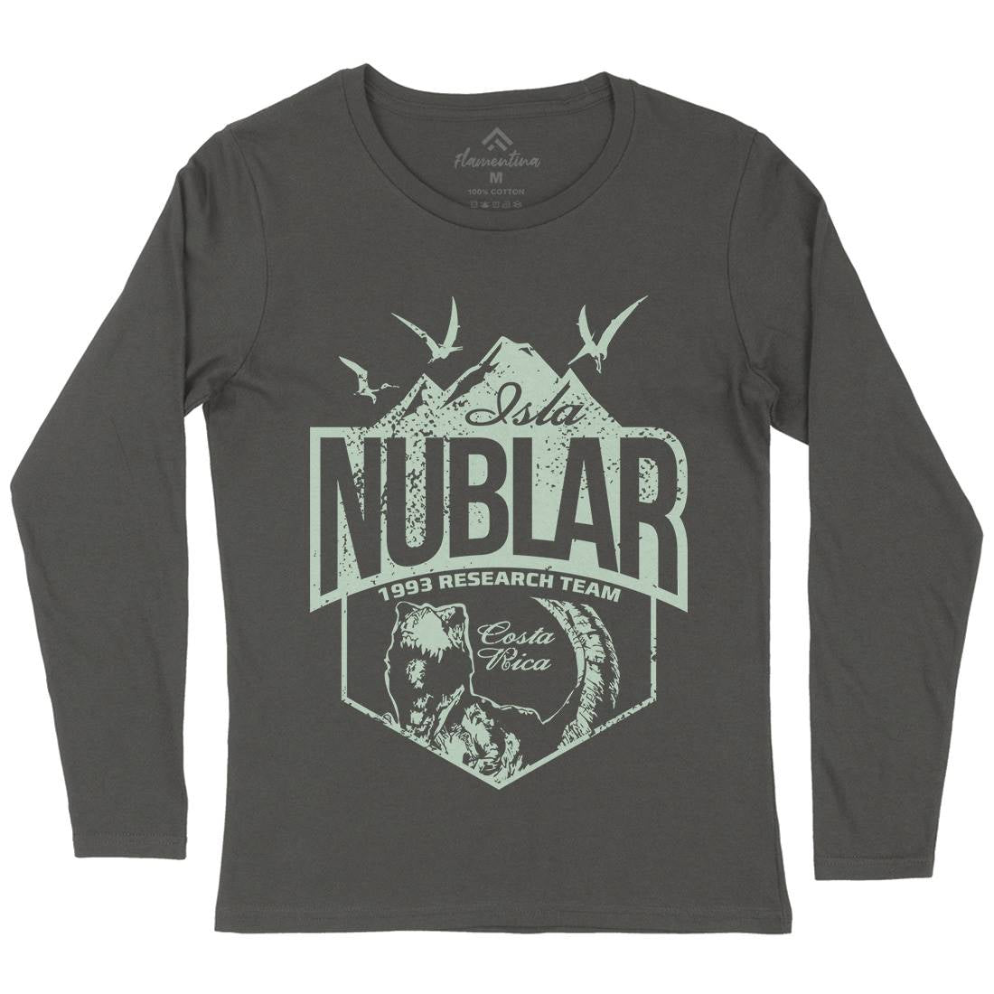 Isla Nublar Womens Long Sleeve T-Shirt Horror D181