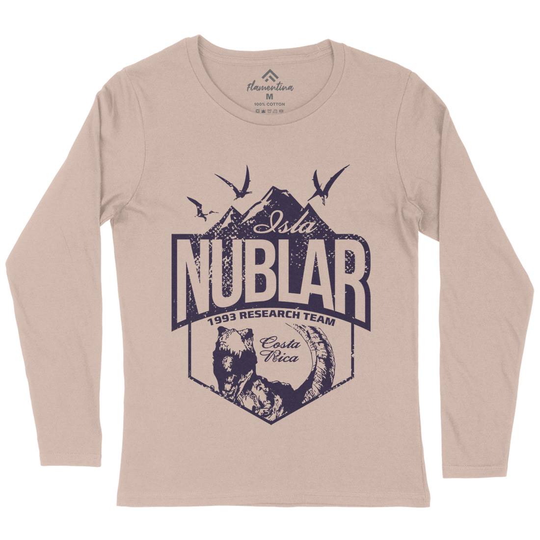Isla Nublar Womens Long Sleeve T-Shirt Horror D181