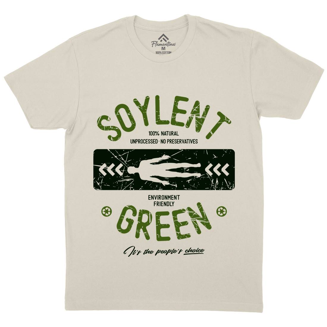 Soylent Green Mens Organic Crew Neck T-Shirt Horror D182