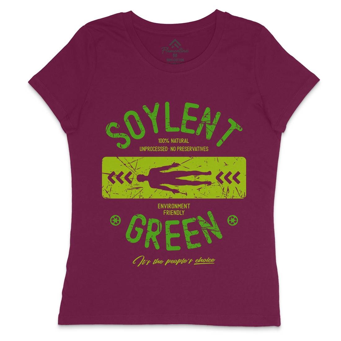 Soylent Green Womens Crew Neck T-Shirt Horror D182