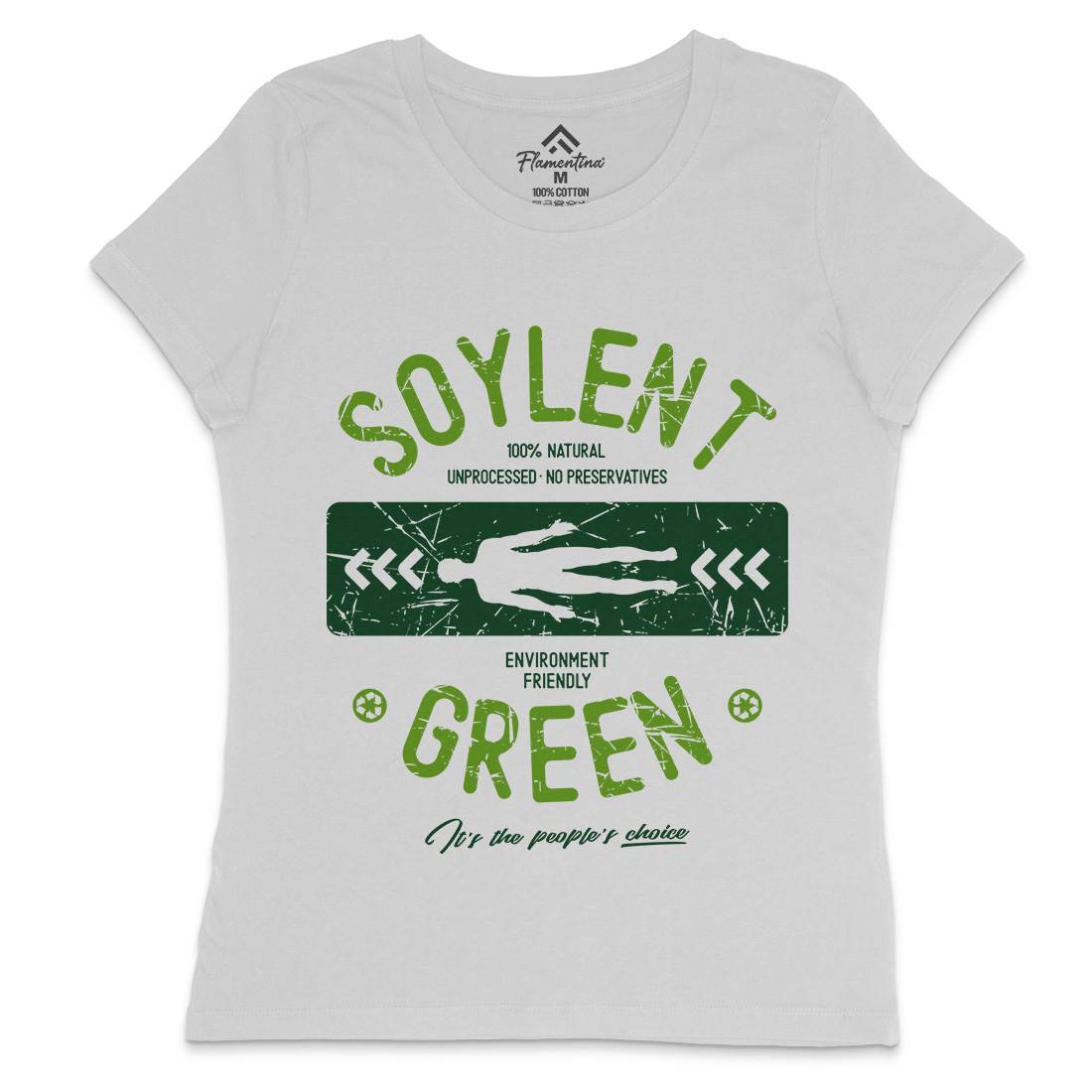 Soylent Green Womens Crew Neck T-Shirt Horror D182