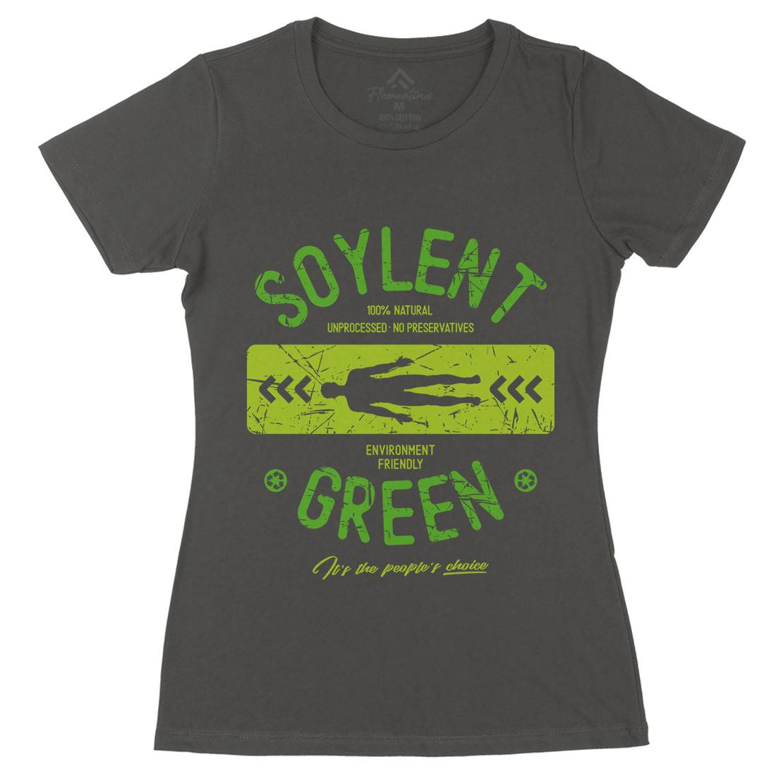 Soylent Green Womens Organic Crew Neck T-Shirt Horror D182