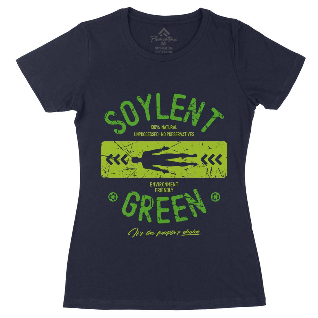 Soylent Green Womens Organic Crew Neck T-Shirt Horror D182