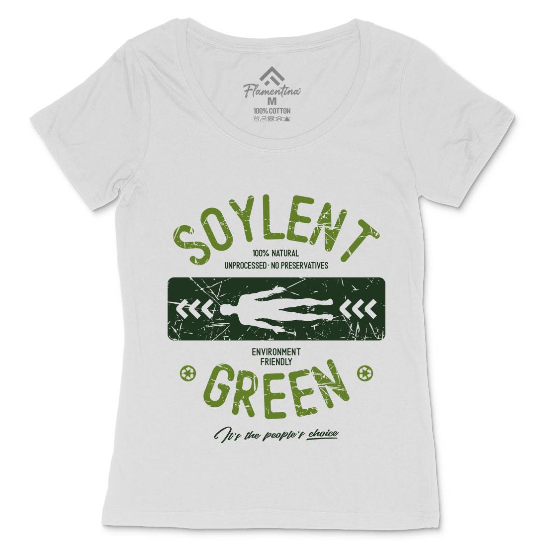 Soylent Green Womens Scoop Neck T-Shirt Horror D182