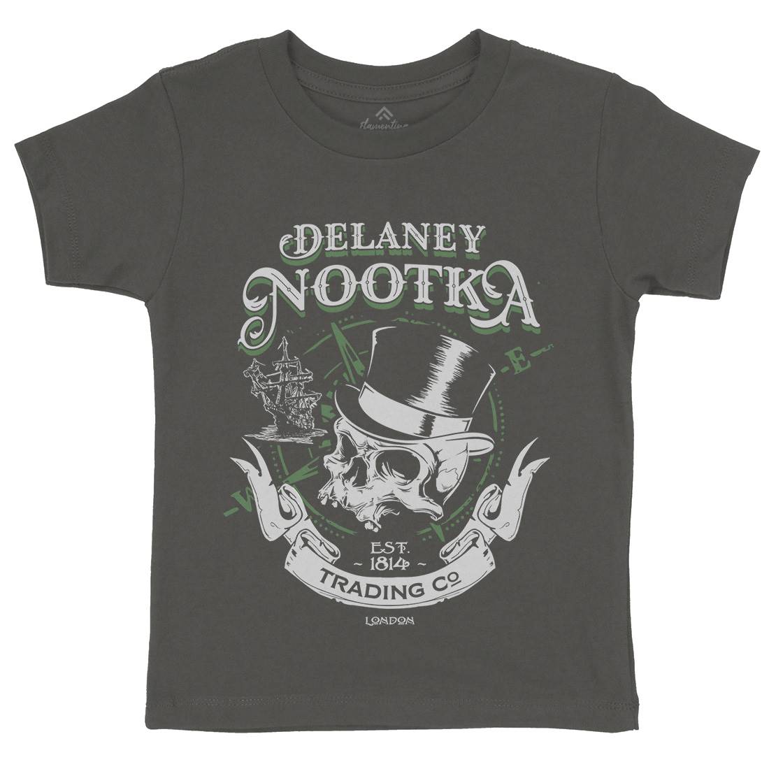 Delaney Nootka Kids Crew Neck T-Shirt Retro D183
