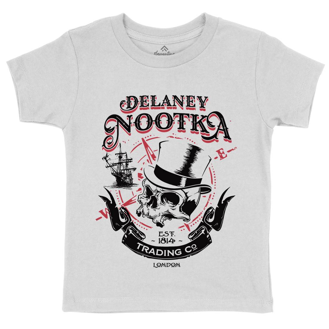Delaney Nootka Kids Crew Neck T-Shirt Retro D183