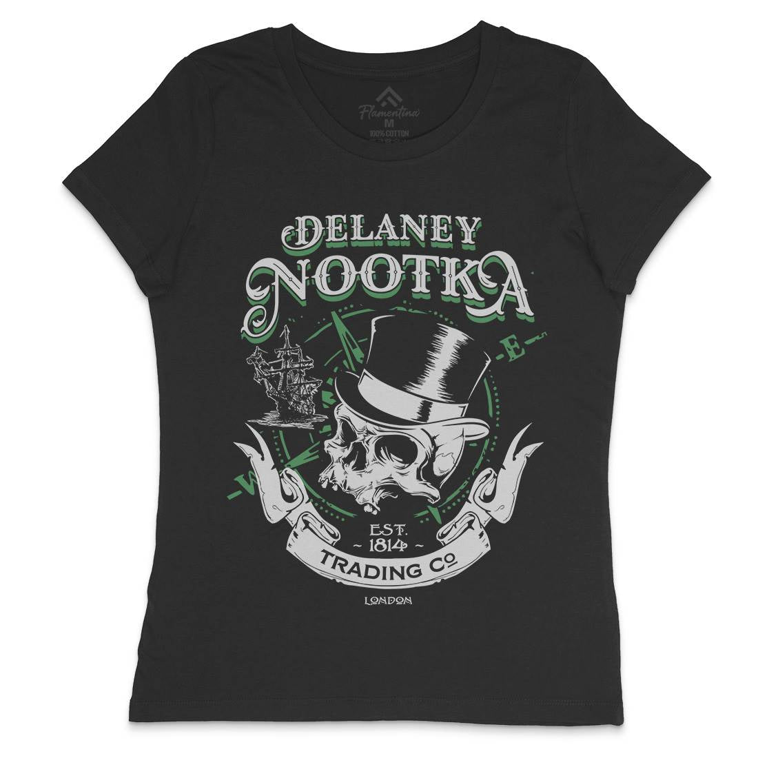 Delaney Nootka Womens Crew Neck T-Shirt Retro D183