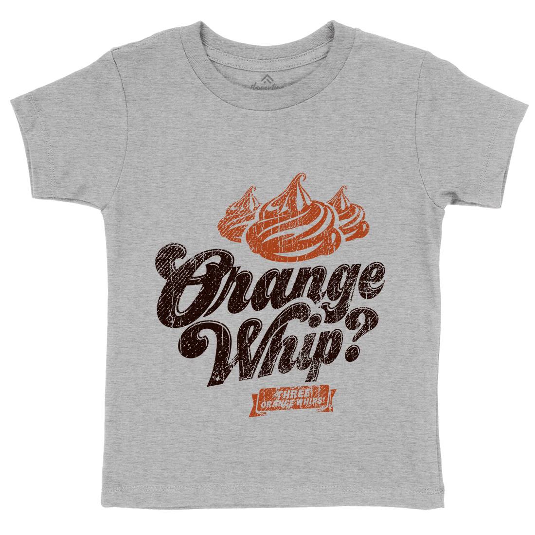 Orange Whip Kids Organic Crew Neck T-Shirt Food D184